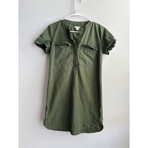 J.Crew Green Shirt Dress Women 2